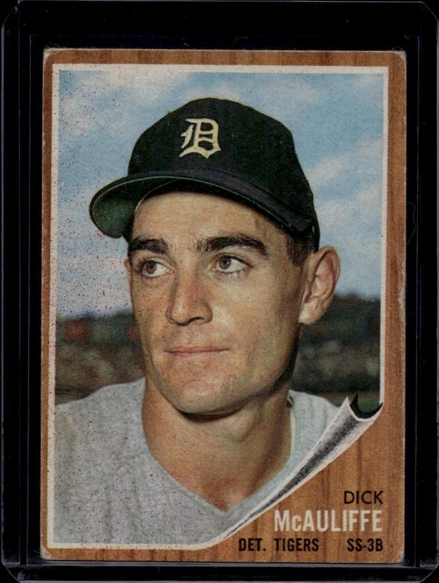 1962 Topps Set Break High Number #527 Dick McAuliffe, Vg, SP