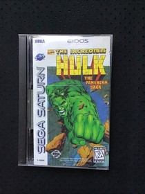 The Incredible Hulk Pantheon Saga (Sega Saturn 1997) With Registration Card