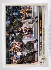 2022 Topps Series 1 SLAM DIEGO RETURNS #125  Checklist  MINT!