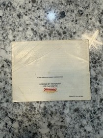 Thundercade ORIGINAL NES Nintendo Instruction Manual Booklet Only