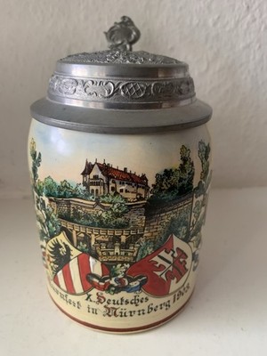 X. Deutsches Turnfest In Nürnberg 1903 - Bierkrug 1/2 Liter