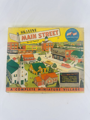 Rare Vintage Skyline Main Street Miniature Village Construction Set No 220