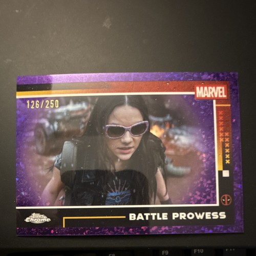 Topps Chrome Marvel Deadpool & Wolverine Battle Prowess #82 Serial Numbered 2025