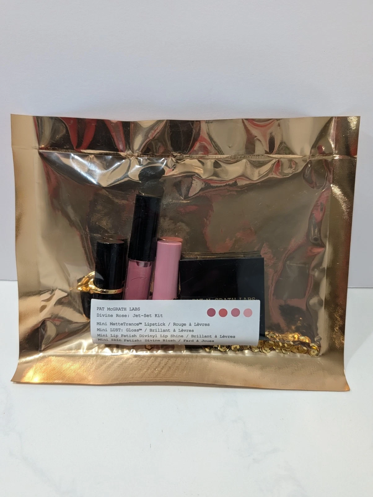 Pat McGrath Labs Divine Rose Jet-Set Kit 4 Piece Makeup Set Sealed