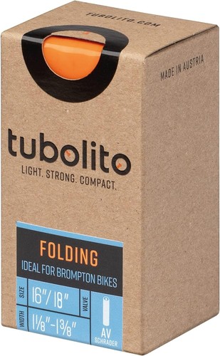 Tubolito Tubo Folding Bike 16'' x 1-1/8-1-3/8 Schrader Tube - Picture 2 of 5