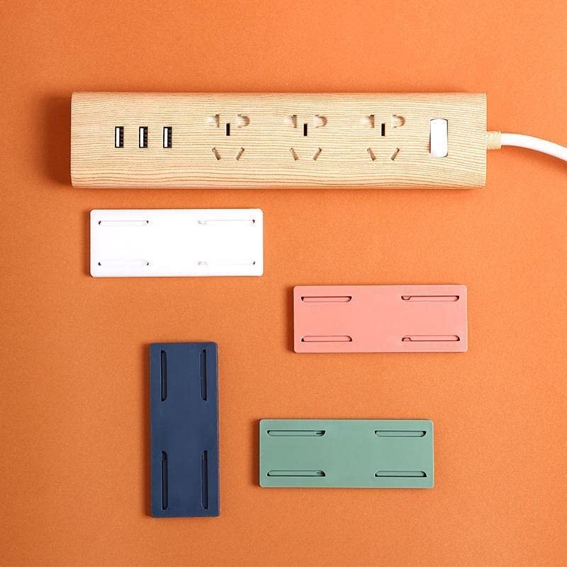 12 pieces Self - Adhesive Power Strip Holder for Tidy Cable Management.