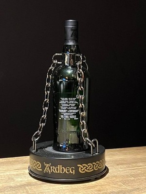 Ardbeg Figurine TEN Display Chain Lock Empty Bottle 10 Years Used from Japan