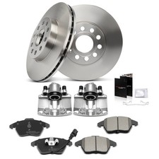 2x Bremssattel 2x Bremsscheiben 4x Beläge Vorne Ø288mm für VW Golf 5C0615301A