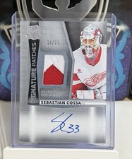 2024-25 UPPER DECK THE CUP SEBASTIAN COSSA SIGNATURE PATCHES AUTO /99