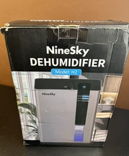 NineSky Dehumidifier 98 OZ Dehumidifier for Home 800 sq. ft. 5 Colors LED Gray