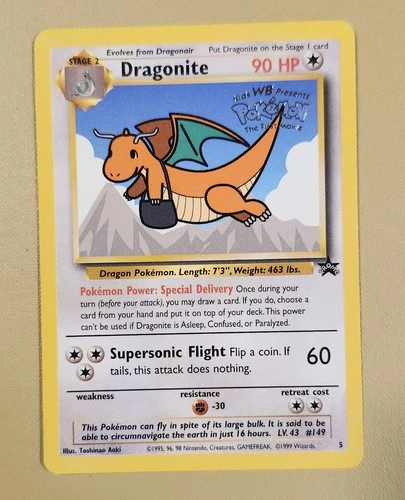 1999 Pokémon Promo WB First Movie Dragonite - see video of card
