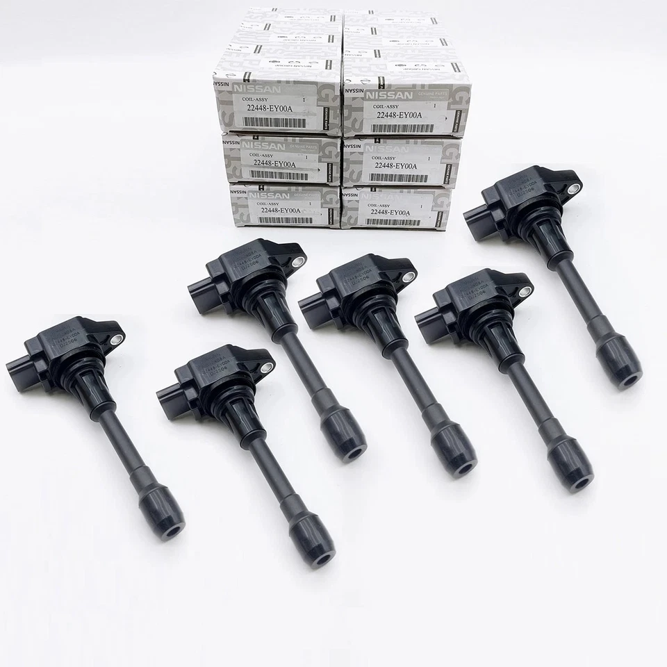 22448EY00A 6 Ignition Coils For Infiniti EX37 FX37 Q40 Q60 Q70 QX70 M56 G37 370Z Foto 3 de 4