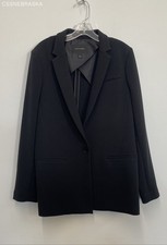 Banana Republic Womens Black single-button blazer - Size 14