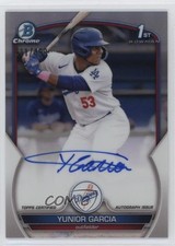 2023 Bowman Chrome Prospect Refractor 11/499 Yunior Garcia #CPA-YG Auto 1l2