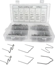 1200 Plastic Welding Staples Welder 6 Different Shape 0.6 0.8mm Stainless Steel