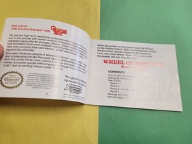 Wheel of Fortune Junior Edition Authentic Original NES Nintendo Manual Only ***