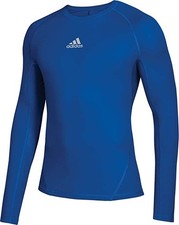 NWT mens XXL adidas Alphaskin Compression Gym Sports Athletic shirt CZ0068 royal