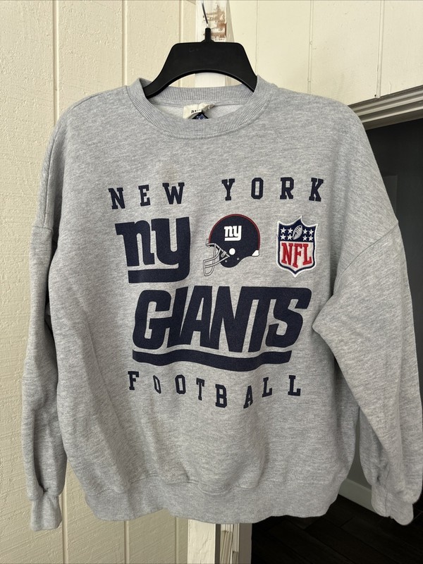 New York Giants Football Men’s Small Gray Sweatshirt