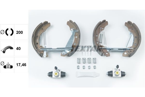 Bremsbackensatz Hinten Textar 84044706 FÜR Audi Seat Skoda VW-image