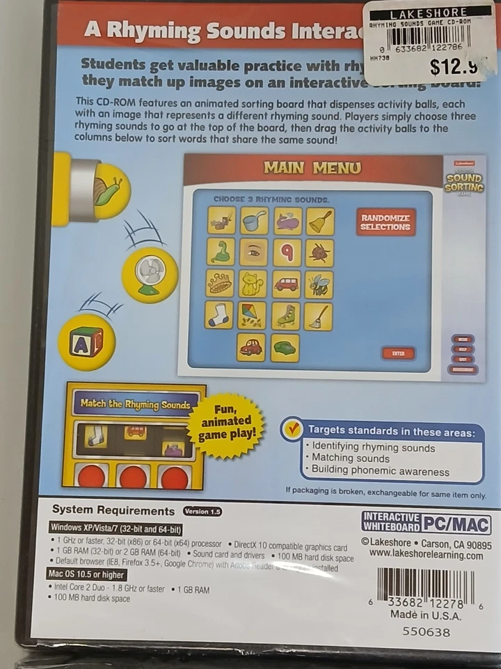 Lakeshore Interactive Whiteboard Software CD-ROM Lot of 6 Homeschool Grade 1-2 - Image 4 of 4