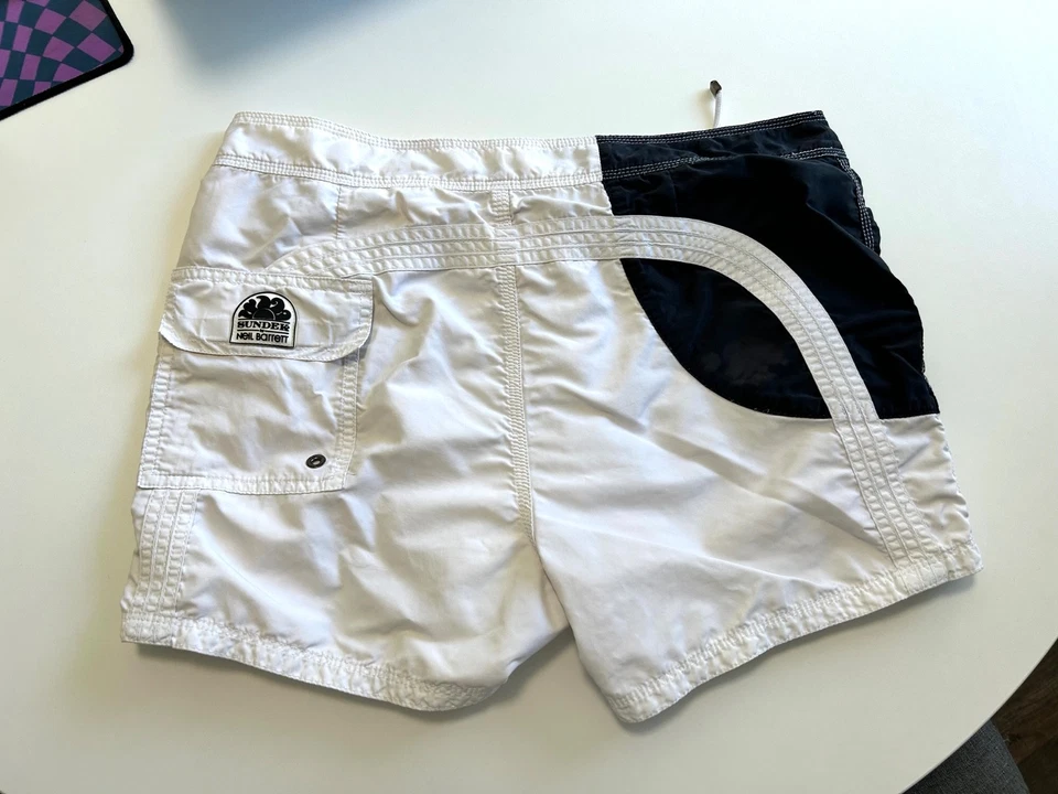 Sundek Neil Barrett Negro Blanco Edición Limitada Bañador Board Shorts 33 Foto 2 de 4