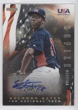 2012 USA Baseball National Team 15U Profile Signatures Solomon Bates Auto 0c2