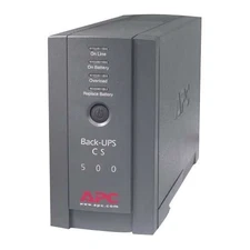 APC Back-UPS, 500VA, Tower, 120V, 6 NEMA 5-15R Outlets , User Replaceable Batter