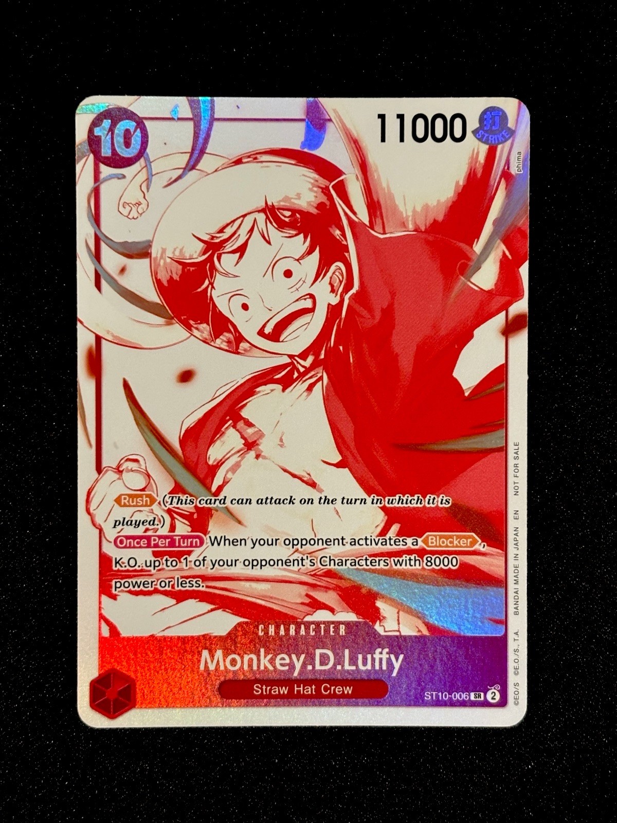 Monkey.D.Luffy ST10-006 - 3rd Anniversary Treasure Campaign Pack Promo English