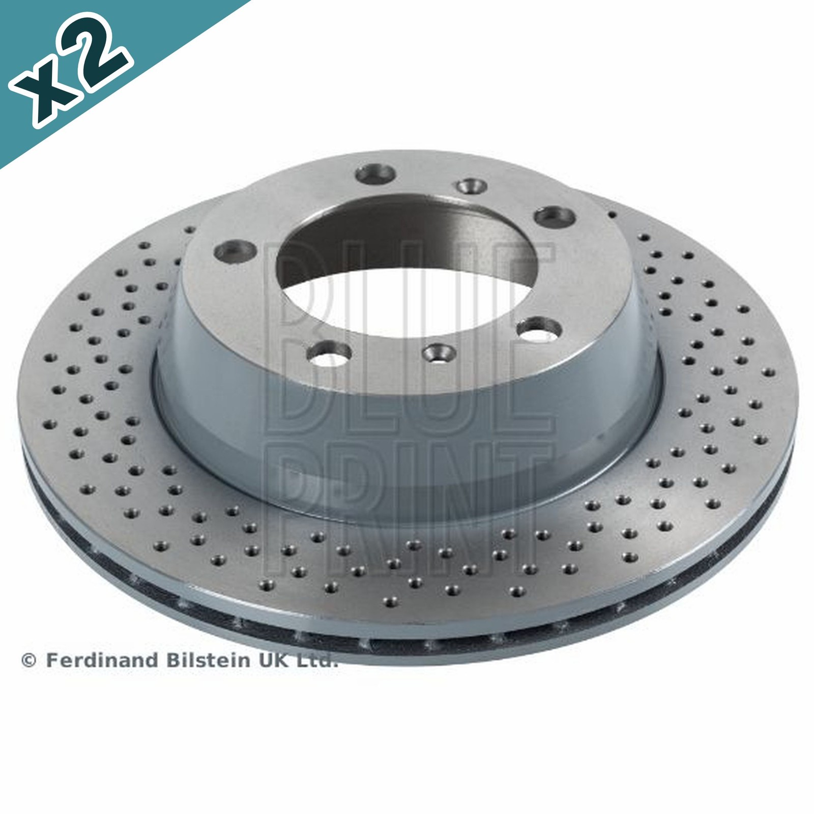 Blueprint ADV1843123 Brake Disc Rear Coated Fits Porsche Boxster Cayman