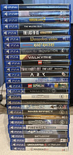 PS4 27 Game Lot Last of Us Skyrim Jedi Kart Racers Street Outlaws LEGO Read Desc