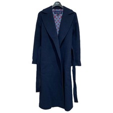 Louis Vuitton Navy Wrap Coat RW232W Size 34 Used Characters: 78