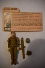 G I GI Joe Vintage BAZOOKA SOLDIER ZAP Loose Complete & Card 1982, "I" stamp