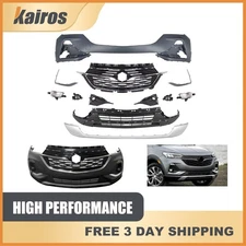 For 2020 2021 2022 2023 Buick Encore GX New Front Bumper Grille Kit w/ Fog Light