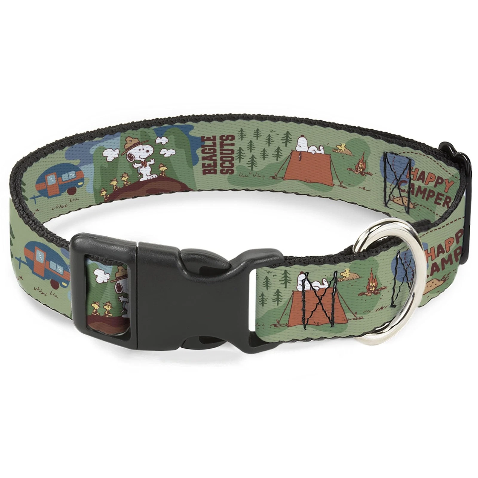 Peanuts Worldwide LLC Pet Collar, Dog Collar Plastic Buckle, Peanuts Happy Ca...