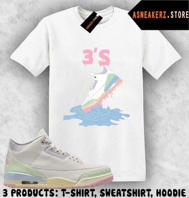 Tee Shirt Matching AJ 3 Spring is in the Air 2026 Match Sneaker Shoe Dripping 3s