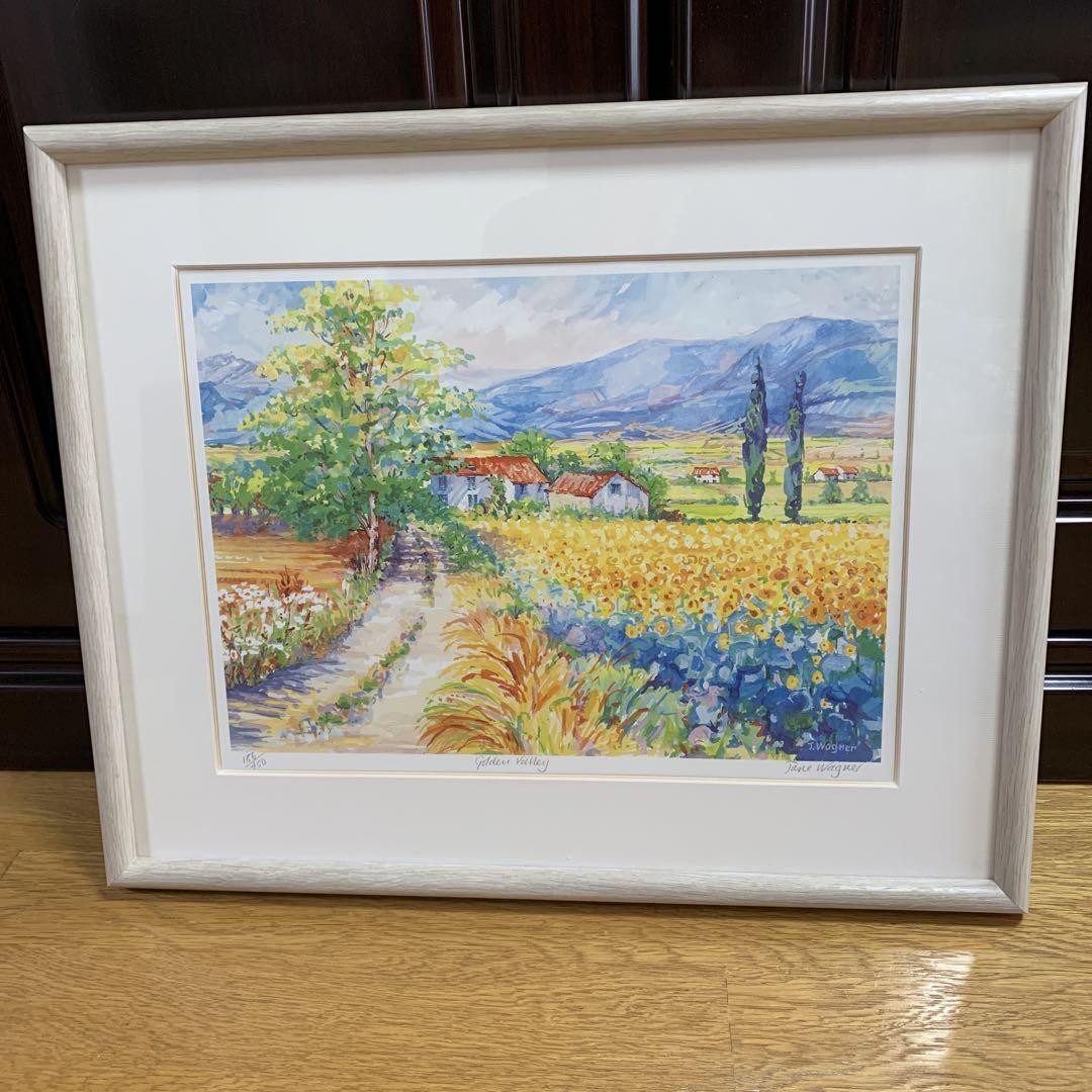 Jane Wagner ジェーンワグナー　golden valley 風景画 Jane Wagner Golden Valley Landscape Painting | eBay