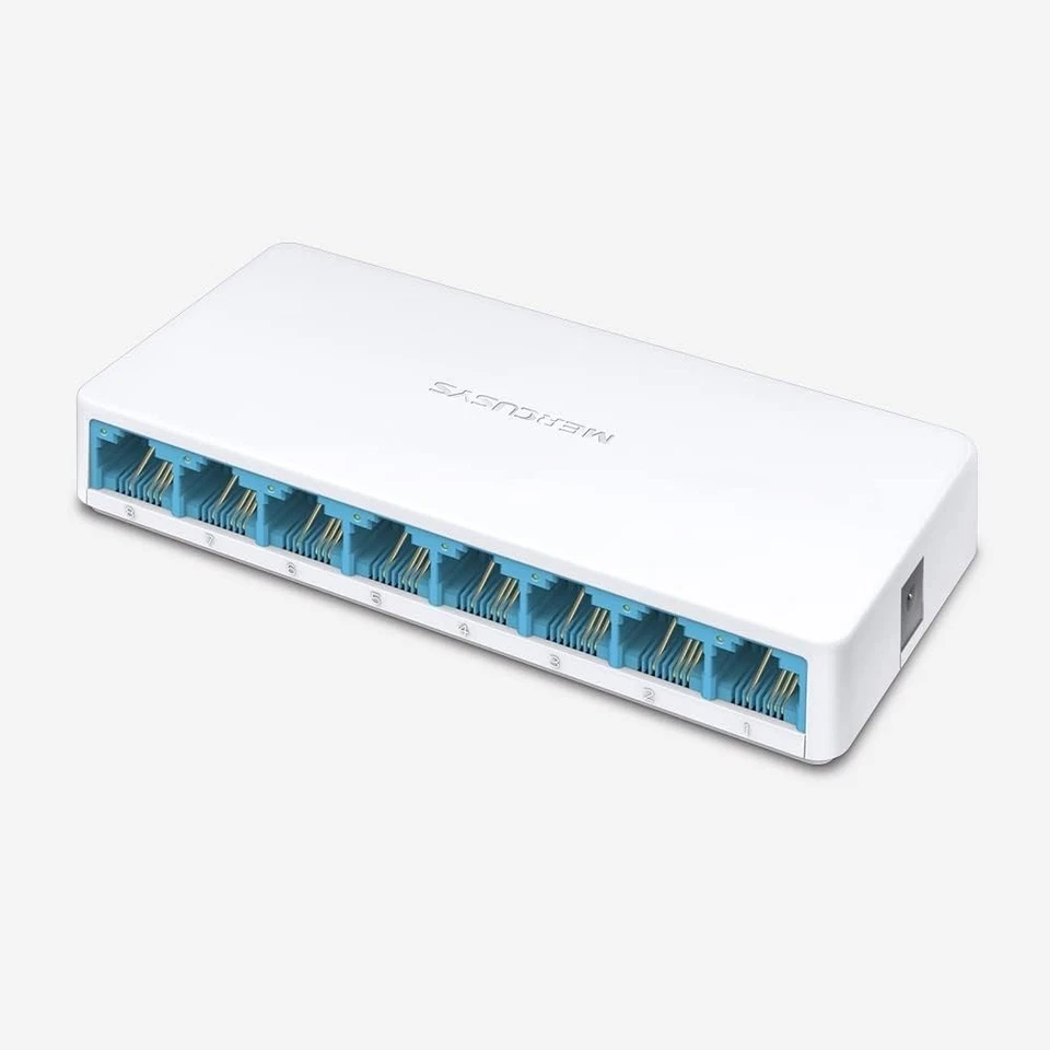TP-Link Mercusys MS108 Switch Ethernet 8 Porte 10/100Mbps Sdoppiatore Ethernet - Immagine 2 di 4