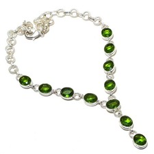 Peridot Gemstone Handmade 925 Sterling Silver Jewelry Necklace Gifts For Love