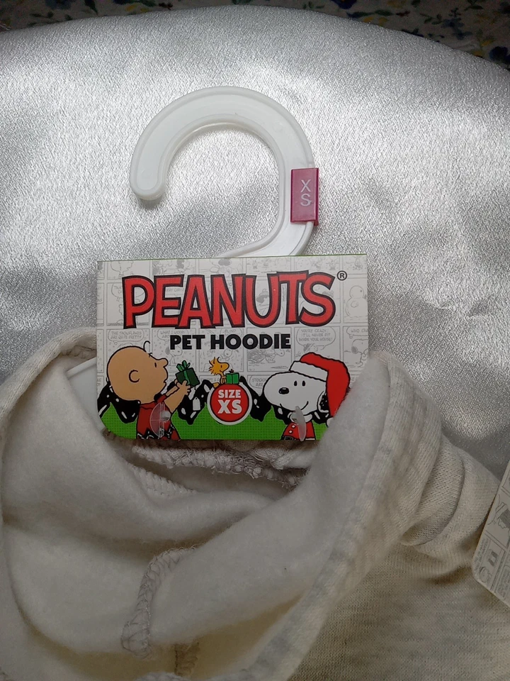 Peanuts Snoopy Holiday Season Pet Hoodie Size XS Dog Sweater - Image 2 of 4