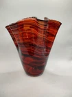 Vintage Venini  Art Glass Vase 'Fazzoletto' Murano 1960's