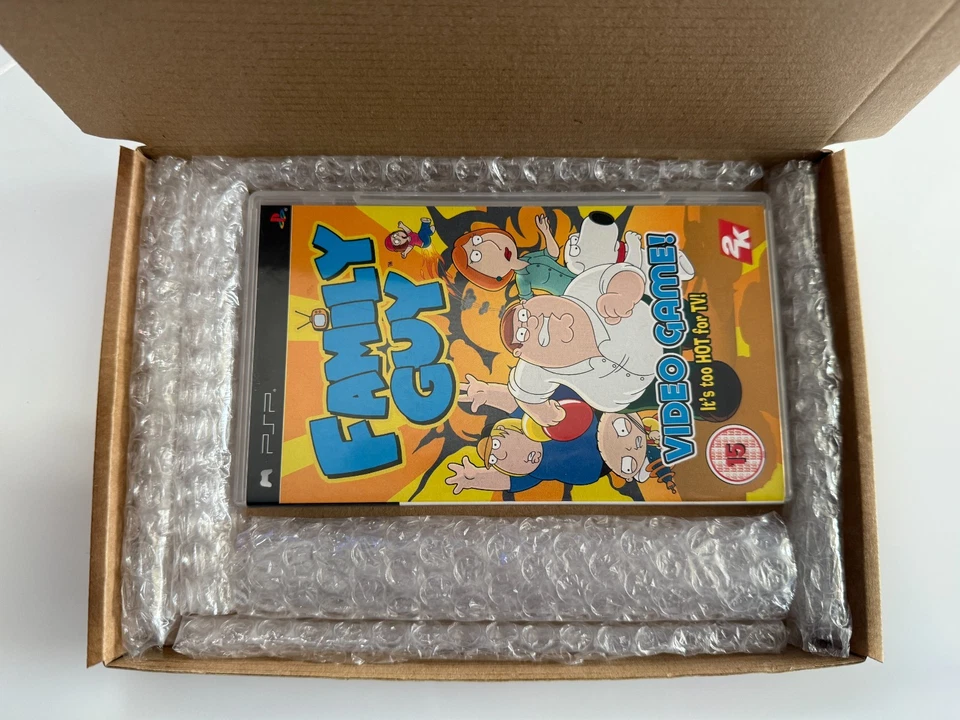 Family Guy Sony PSP - UK PAL VGC CIB with Reg - High Quality Packng - Tracked - Image 3 of 4