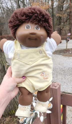 Old vtg 1978/1982 CABBAGE PATCH BLACK AMERICANA AA BABY DOLL Coleco W Cert
