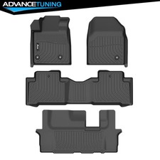 Fits 09-15 Honda Pilot 8 Seats 3d Molded Floor Mats Tpe Carpet Liners Guard Set