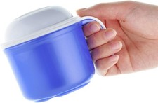 Lar Denture Baths Cup, False Teeth Bath Cup with Strainer and Lid for