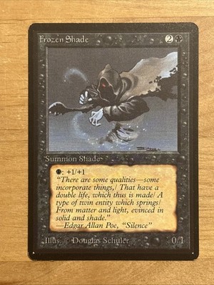 Frozen Shade Beta NM Black Common MAGIC THE GATHERING CARD 