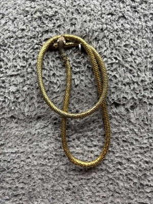 Vintage DL Auld Belts Vintage DL Auld Company Ruby Eyed Snake Belt Antique Gold  main image 4