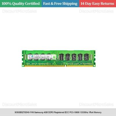 中古】 SAMSUNG M393B5270DH0-YH9 DDR3 1333 PC3-10600 4GB ECC REG