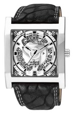 Q Q by Citizen Attractive Jumbo Men's w/date Watch white dial Black Strap DA301