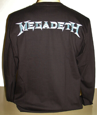 Megadeth Thrash Metal Band Long Sleeve T-Shirt Size S M L XL 2XL