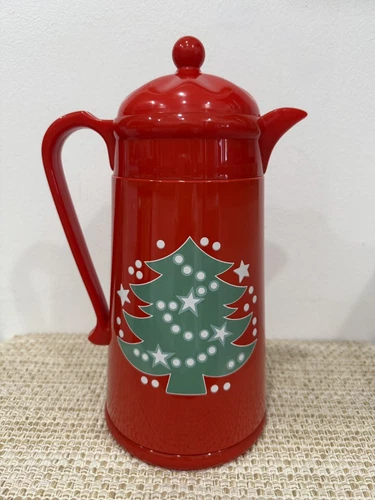 Waechtersbach Christmas Tree Red  Pitcher Carafe Kamenstein Thermos 1 Liter